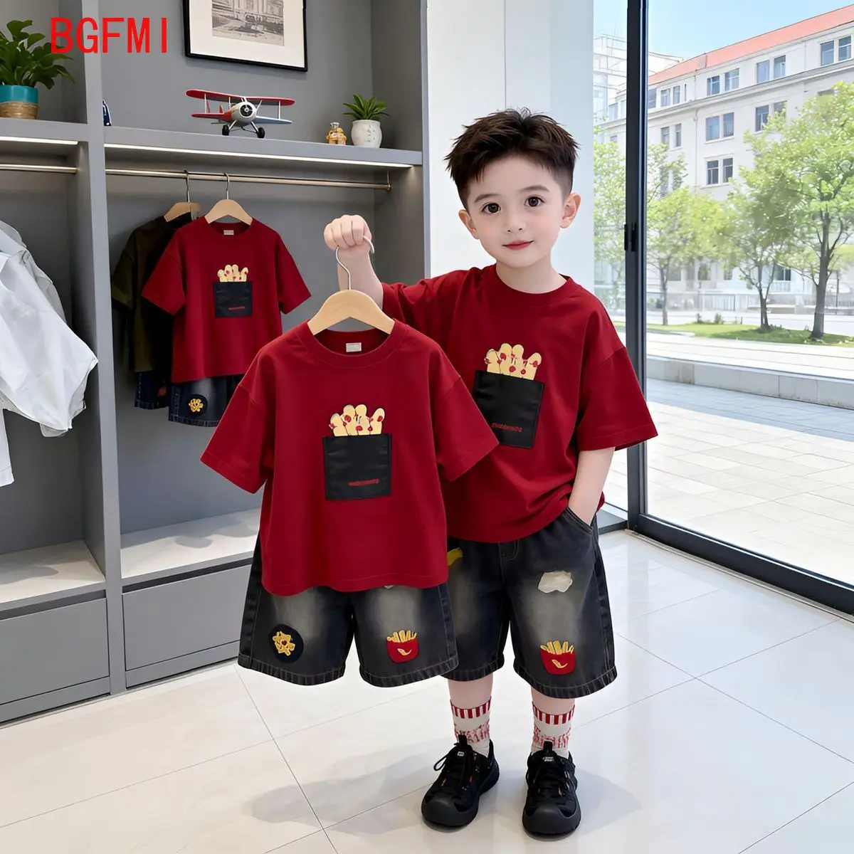 2026 Sommer Baby Jungen Kostüm Kinder Freizeitkleidung Anzug Jungen Cartoon T-Shirts + Shorts 2-teiliges Set Kinder Mode Outfits 2-11 Jahre