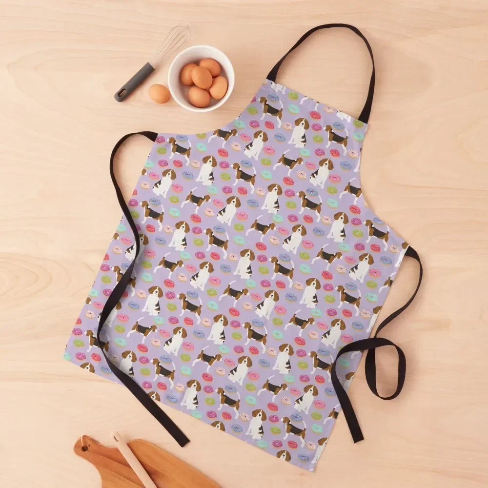 Beagle donuts cute gifts for pure breed dog lover beagles owners Apron cookings for women Waiter Uniforms Apron