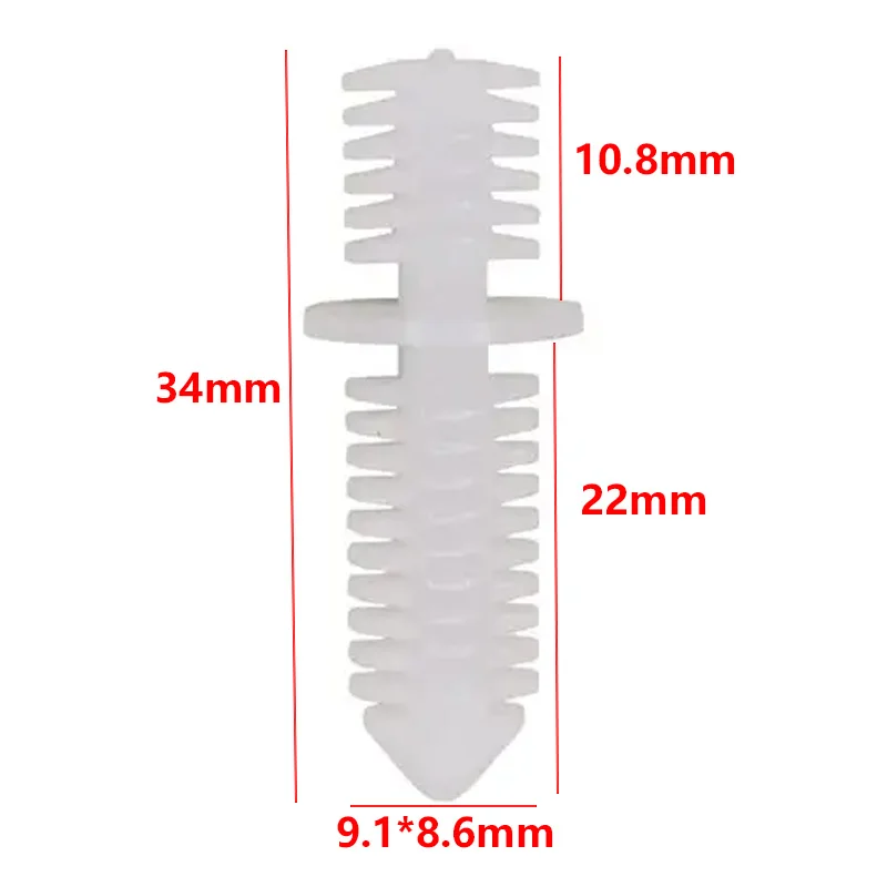 A20866 20PCS A-568 Universal push-type fastening clips suitable for Christmas tree-shaped car holders used on European vehicles.