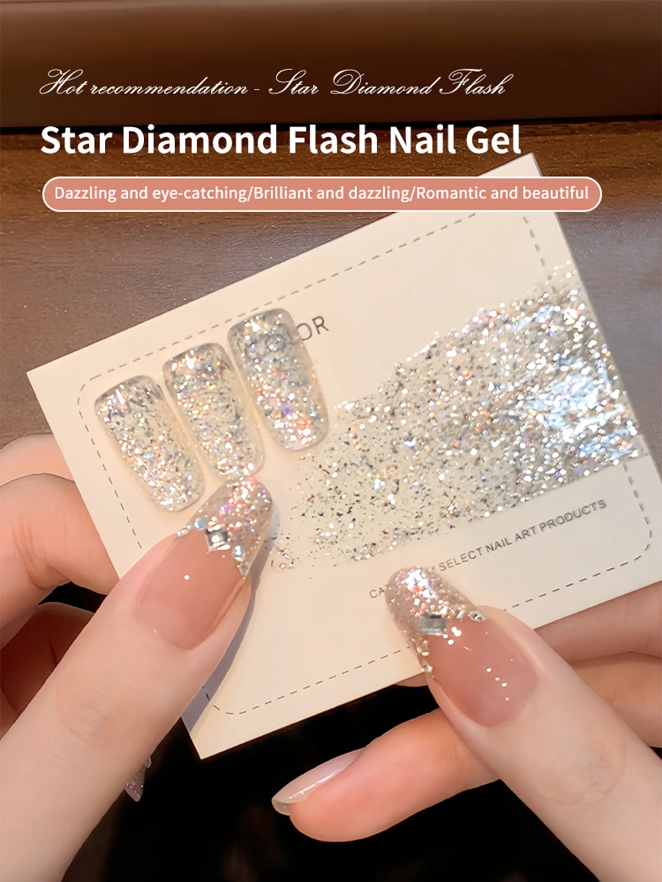 Esmalte de Gel con purpurina de estrella, 16ML, brillo, Color holográfico reflectante, magnético para salón de manicura, bricolaje en casa