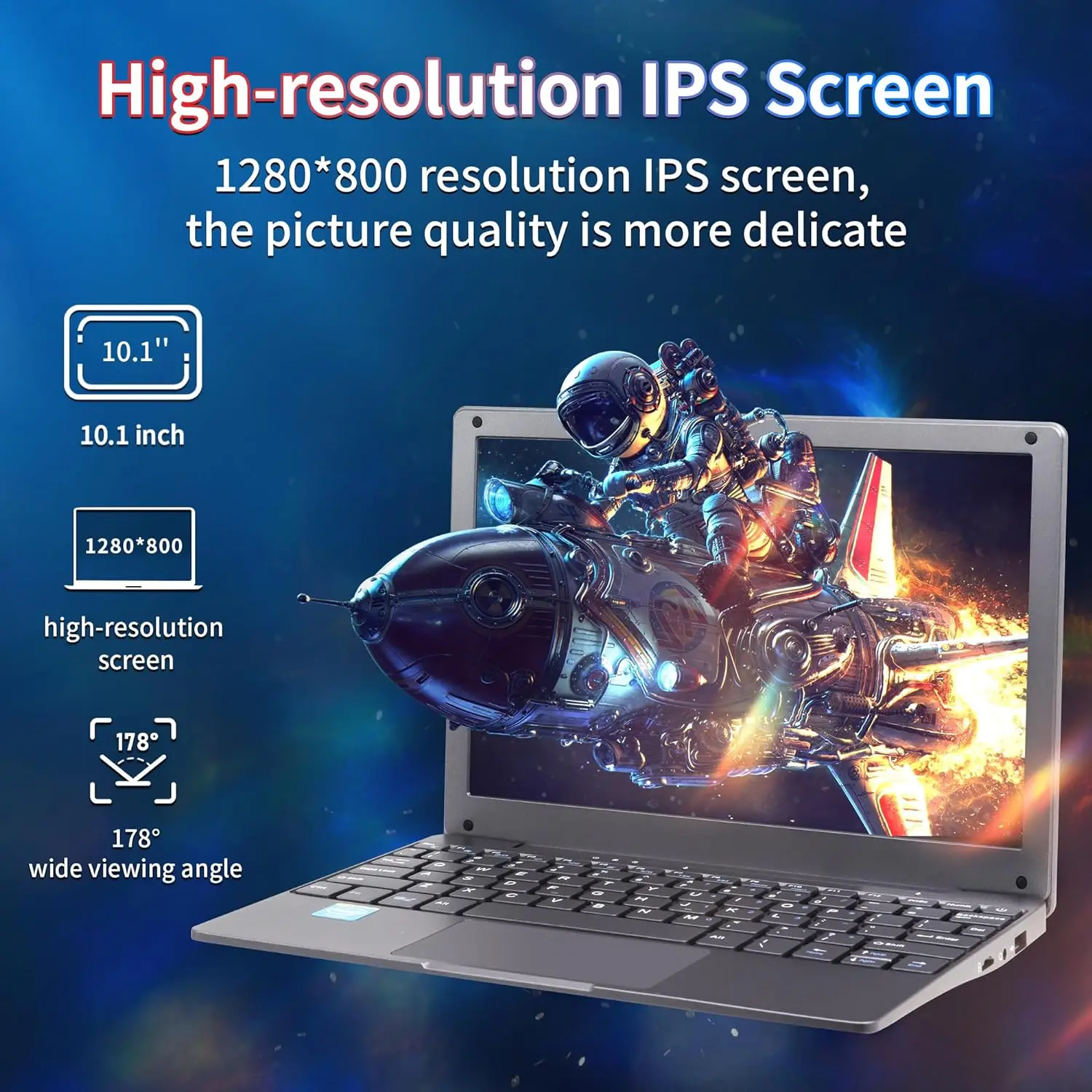 TOPOSH 10.1-inch Mini Laptop Celeron J4125 Quad Core 12G RAM 512GB SSD Easy to Carry Windows11 Office Notebook Computer Portable