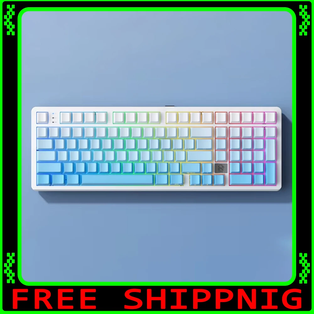 

LEOBOG Hi98Pro Механическая клавиатура 3 режима 2,4G Bluetooth Беспроводная клавиатура Hi98C Pro Gamer Keycaps PBT Пользовательская геймерская клавиатура в подарок