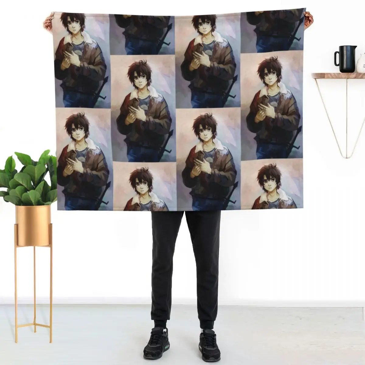 Nico Di Angelo Throw Blanket Stylish Decor Blanket Gift for Friends Roommate