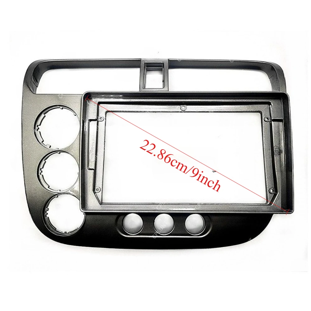 For HONDA CIVIC CF4 2001-2005 9''Car Frame Fascia Adapter Android Radio Durable Plastic No Battery Need Installation Audio Tools