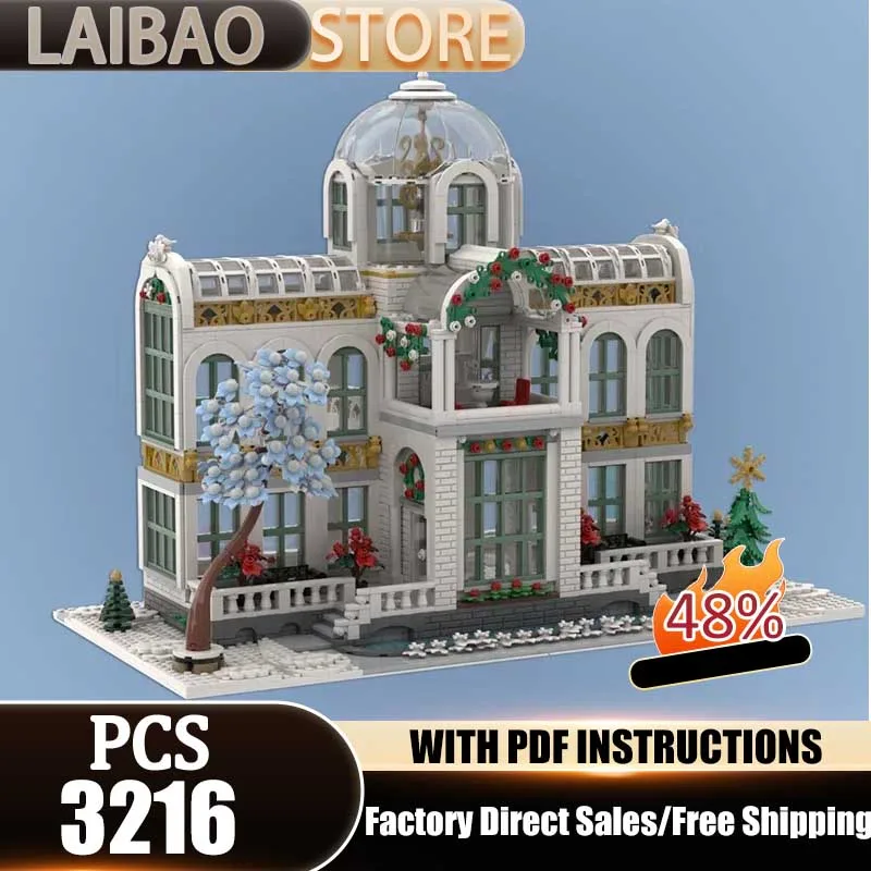 

City Street View Model Moc Building Bricks Holiday Music Academy Model Technology Modular Blocks Gifts Toy DIY Sets Assembly