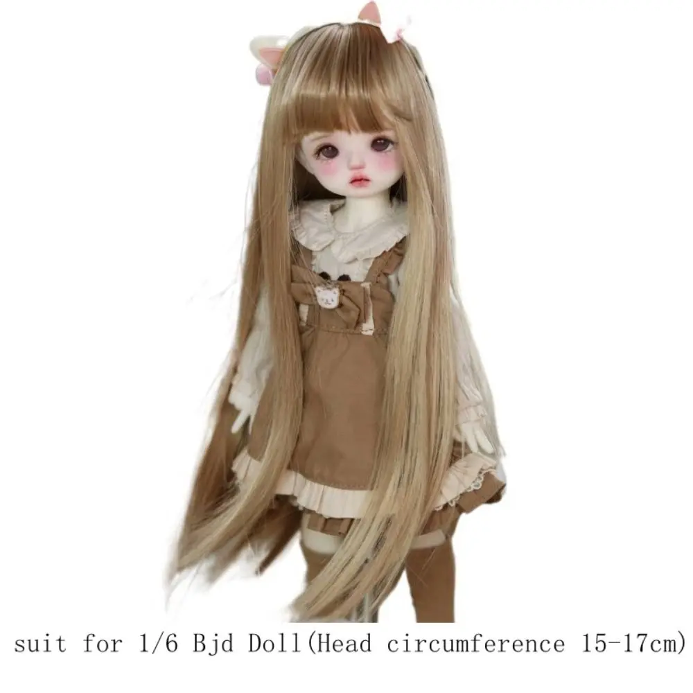 Mehrfarbige bjd Puppe Perücke lockiges Haar Hoch temperatur faser bjd sd Puppe Haar handgemacht diy bjd Perücke Zubehör Kinder Mädchen Spielzeug