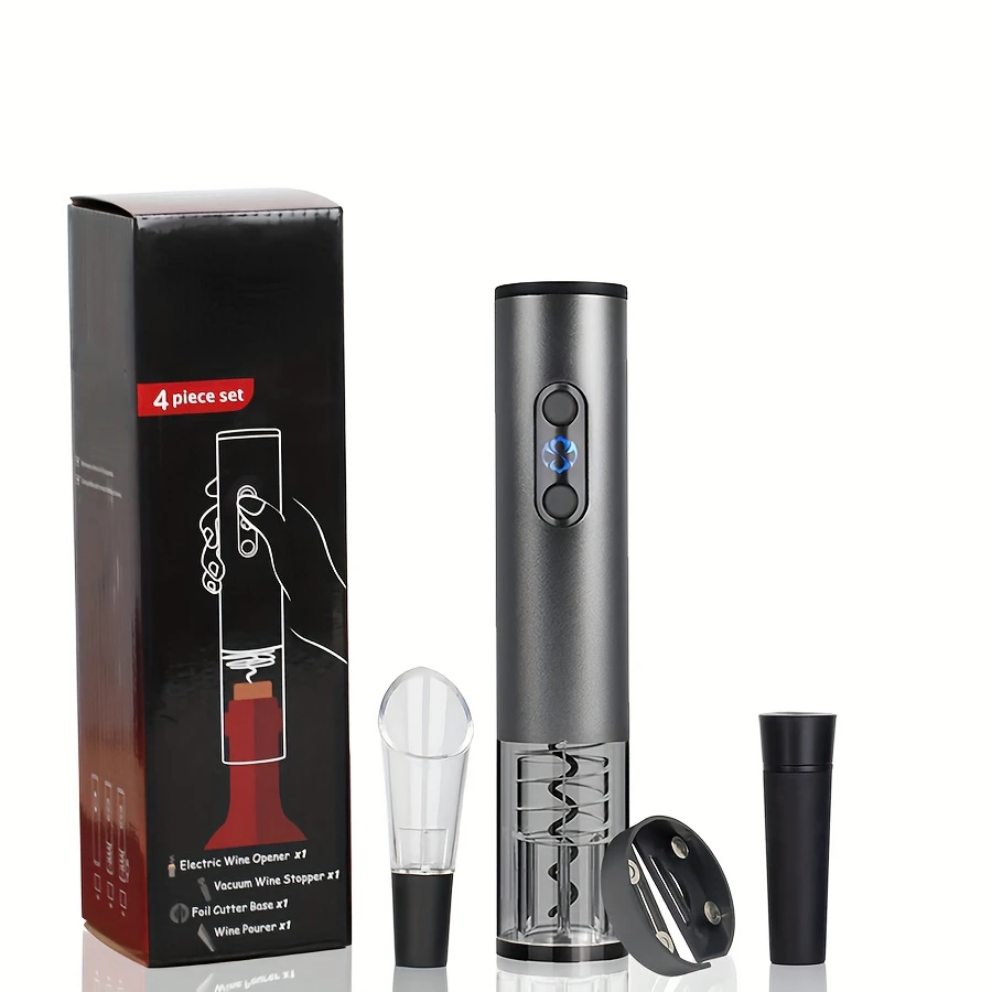 ワイン栓抜きセット,ホイルカッター,エアレーター,真空保存機,簡単に開けてお気に入りのアイテムを保存