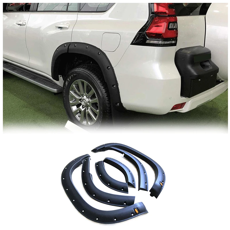 Flying Wing  Car Accessories Fender Cover Protection Wheel Brow For  Prado 2018-2022 Fender Flares