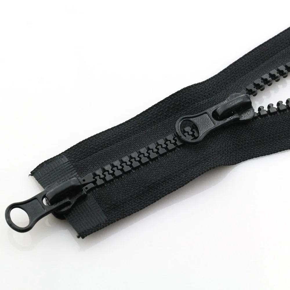 90cm Two Way Chunky Zip Portable #5 Double Slider Jacket Long Zips Plastic Teeth Zipper Open End Resin Zipper