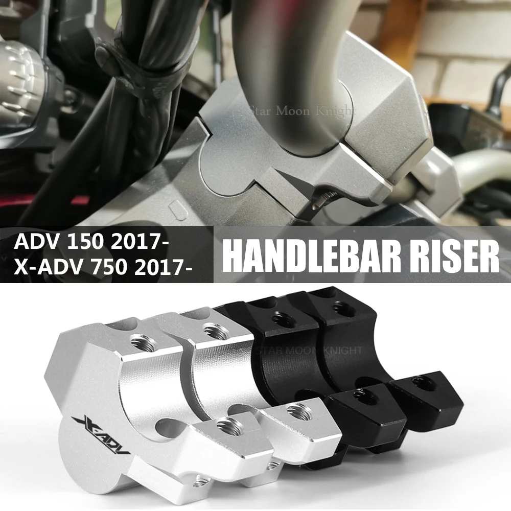 

Motorcycle Handlebar Riser Drag Handle Bar Clamp Extend Adapter For Honda X-ADV 750 XADV750 XADV ADV 150 ADV150 2017 - 2023