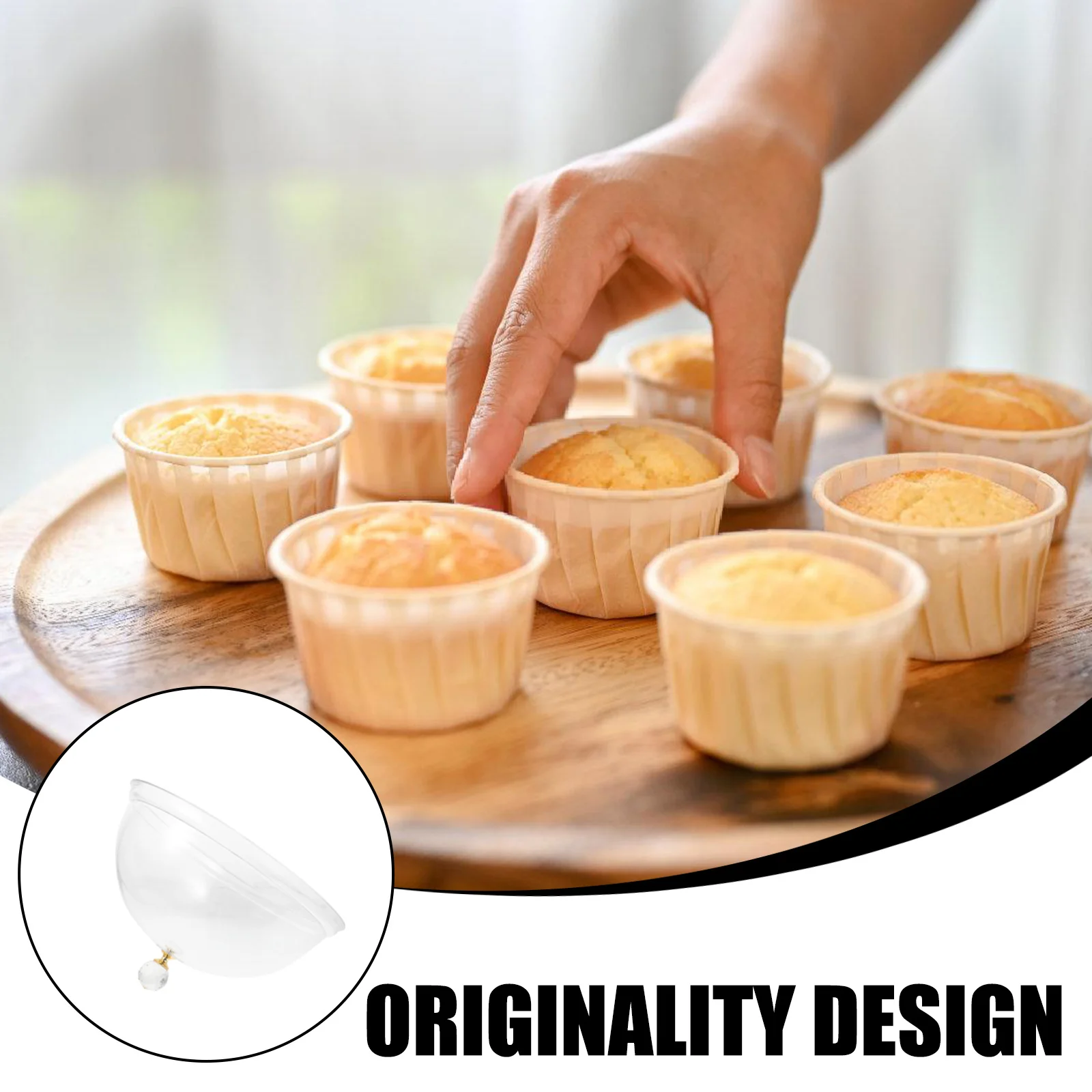 

Acrylic Cake Cover Transparent Dome Lid Stylish Reusable for Home Party Hotel Clear Protective Dish Snack Protector