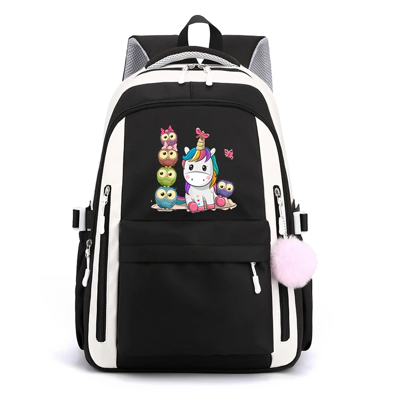 

Backpacks for School Teenagers Girls Cute Unicorn Print Rugzak Mochilas Para Estudiantes Cute Animal Lovers Gift Kids School Bag