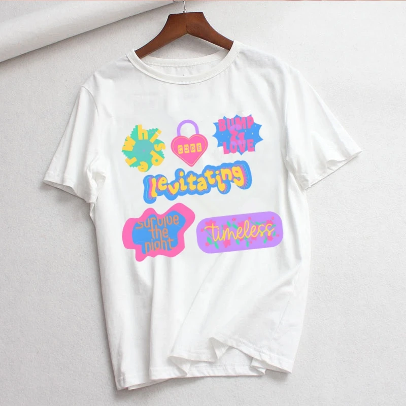 

KATSEYE Woman Print Harajuku Summer Tshirts Casual Round Neck Short Slee Top Tee Shirt,Drop Ship