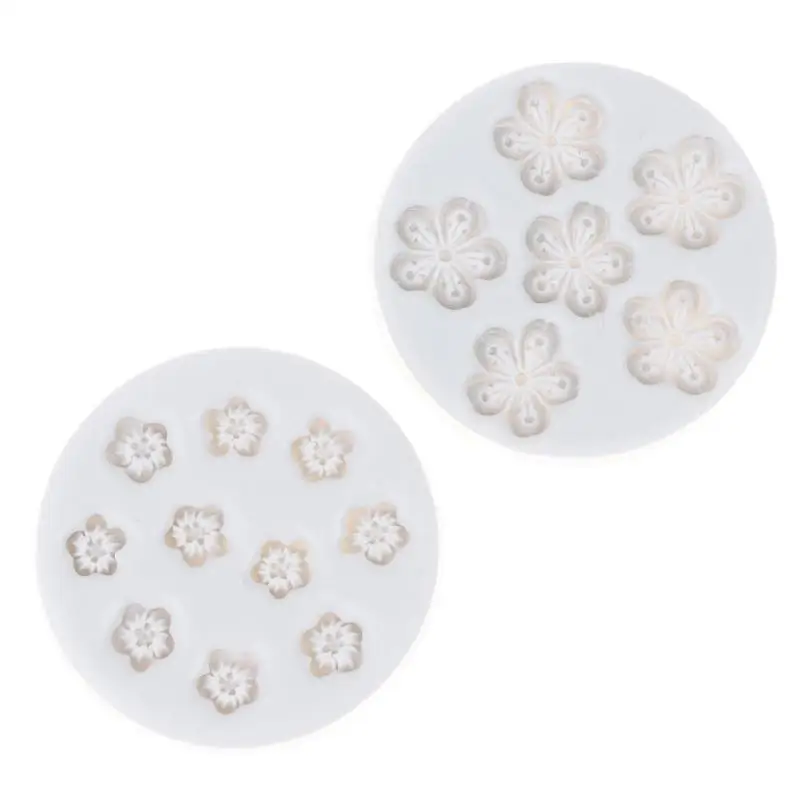 Food Safe Non Stick Silicone Flower Molds DIY Baking Tools For Fondant Cake Decoration Candy Making Polymer Clay Handcrafts