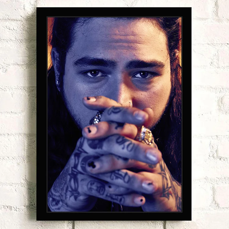 ألبوم موسيقى الهيب هوب الشهير ذكر المغني بوست مالون صور غطاء ألبوم موسيقى الهيب هوب المشارك قماش اللوحة جدار الفن صورة ديكور المنزل