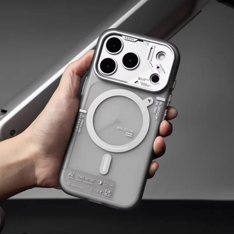 

Матовый чехол WAKCAS для iPhone 15/16/17/17 Pro Max с магнитной фиксацией, персонализированный, противоударный, защитный чехол MagSafe