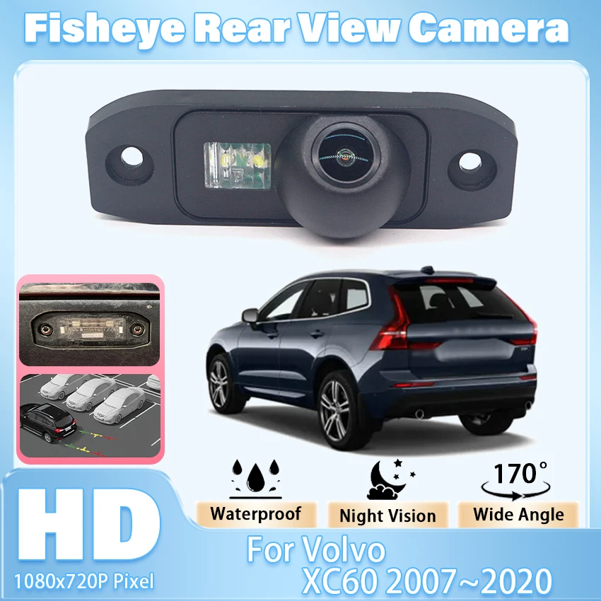 Car Rear View Camera For Volvo XC60 2007~2011 2012 2013 2014 2015 2016 2017 2018 2019 2020 Full HD CCD Waterproof high Quality