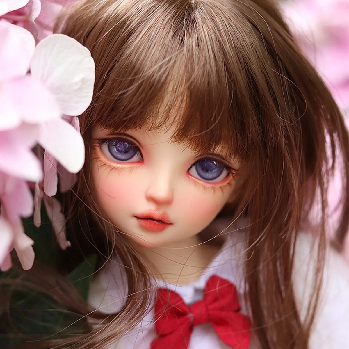 

New 42cm bjd doll sd 1/4 female fl minifee RIN suit resin joint movable gift clothes wig shoes spot