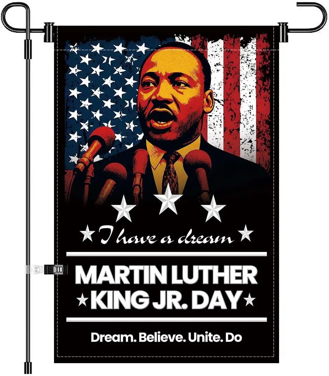 Bandera del jardín del habla del Día de Martin Luther King Jr. tengo un sueño, pancarta del Día de MLK, carteles de citas, decoración de movimiento de derechos civiles Dou OOA