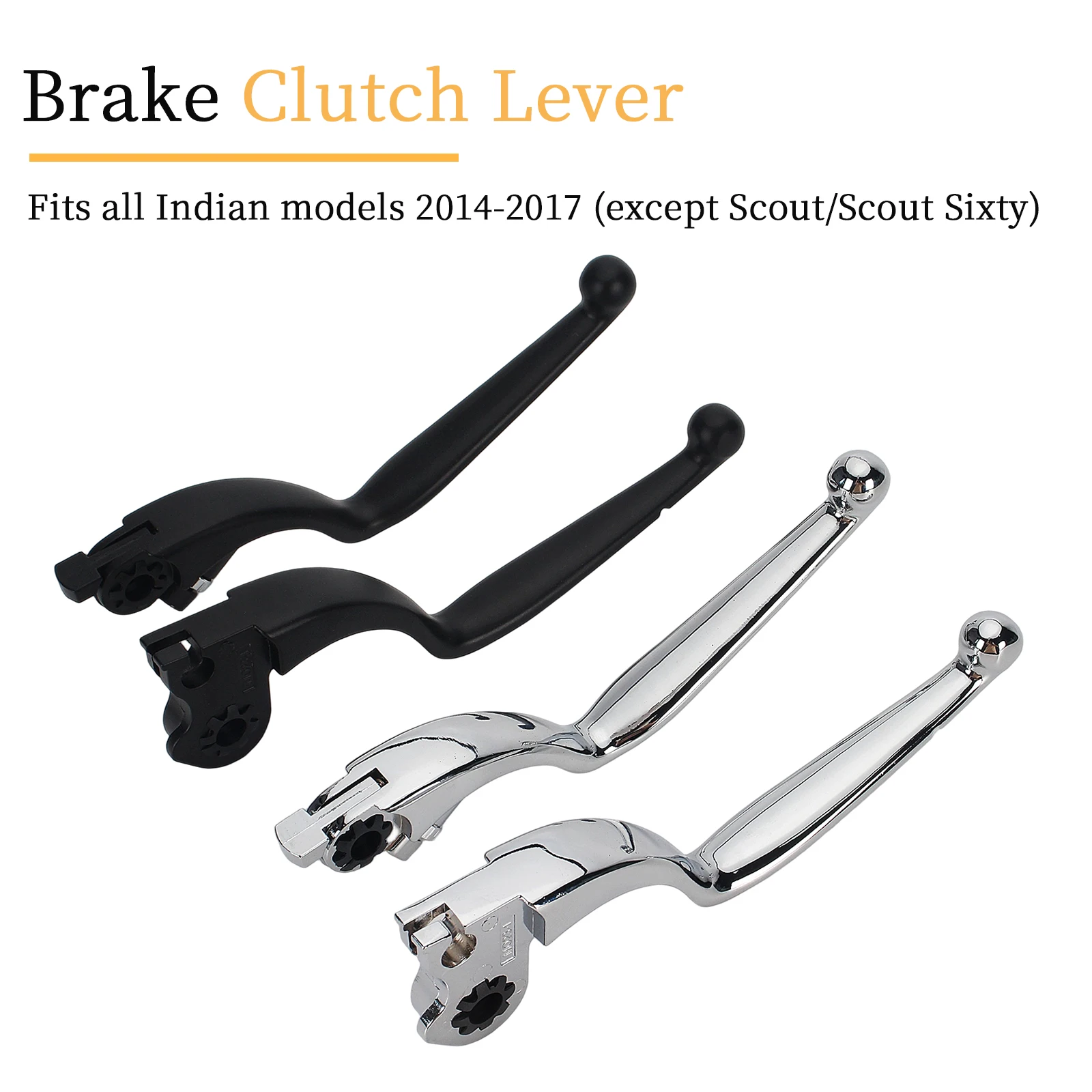 1 Pair Brake Clutch Levers For Indian Chief Classic Vintage Dark Horse Chieftain Elite Limited Dark Horse Roadmaster Springfield