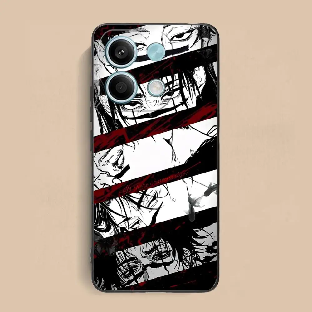 Jujutsu Kaisen Choso قضية الهاتف المحمول ل Xiaomi Redmi 15 14 13 12 A5 3 2 1 C Plus 4G 5G غطاء الطباعة الملونة غطاء الهاتف الذكي