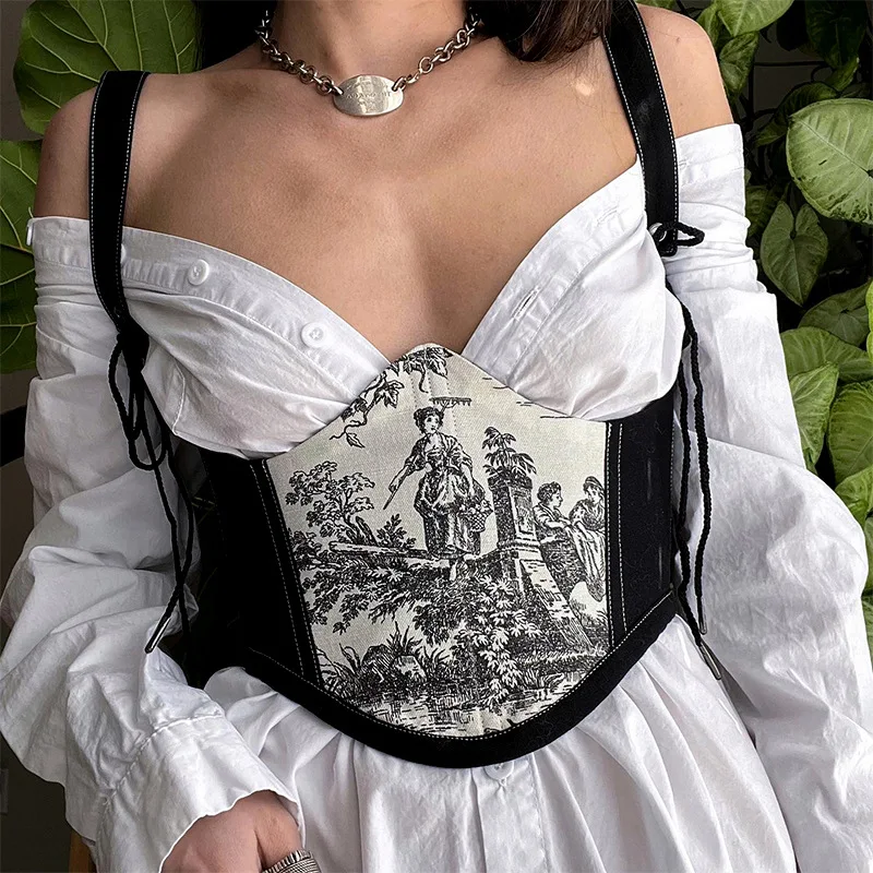 

Lenceria Bodys Sexy Mujer Corset Belt Gothic Cosert Espartilho Corset Mujer Para Vestir Floral Bustiers & Corsets