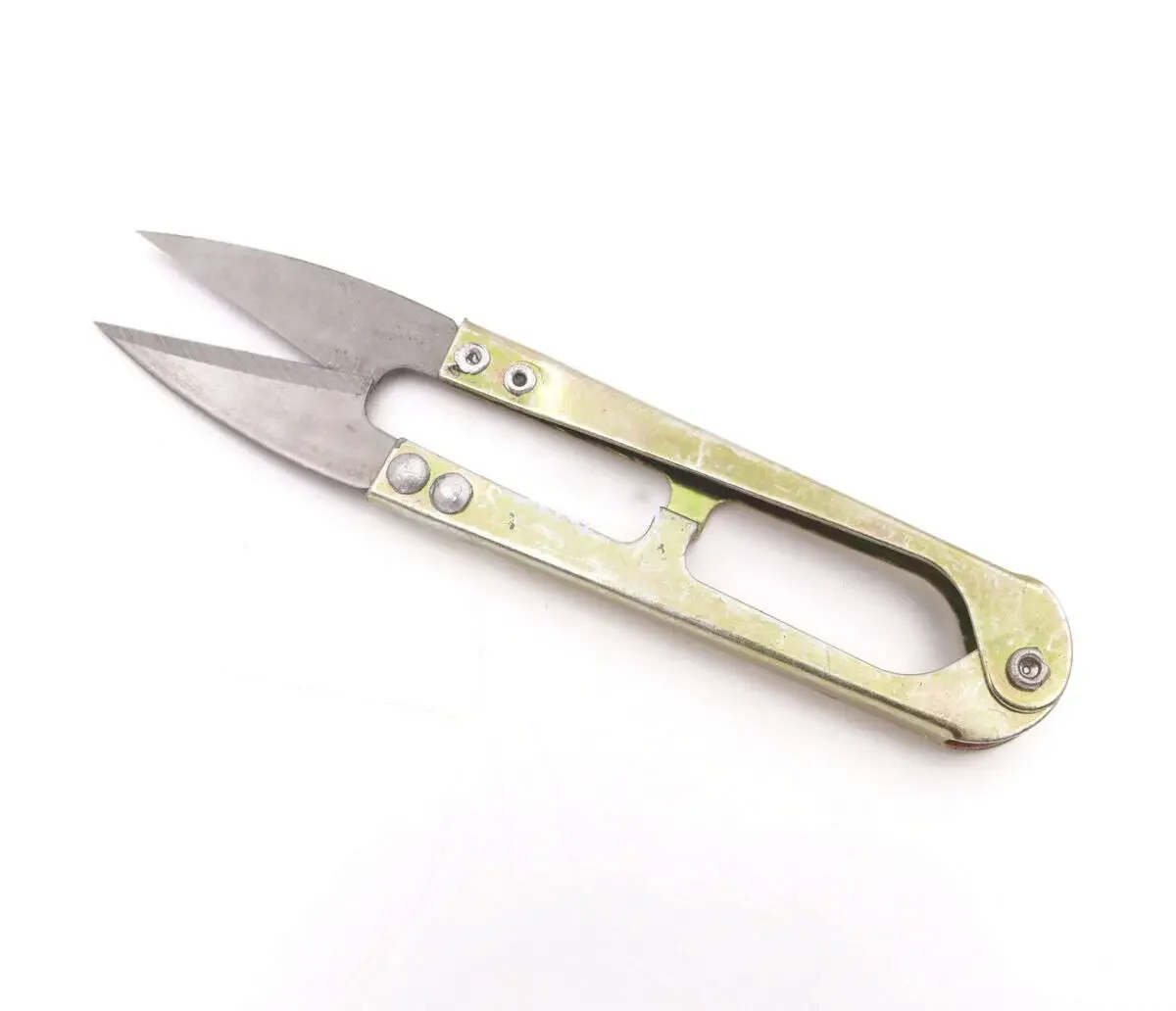 1/5PCS Golden Small Yarn Cutting  Scissors Shear Line Clippers Sewing 0.8*4.2
