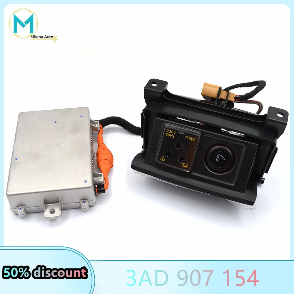 

3AD 907 154 Suitable For VW Passat B7 Original 220V Inverter Central Armrest Rear Power Plug Socket 3AD907154