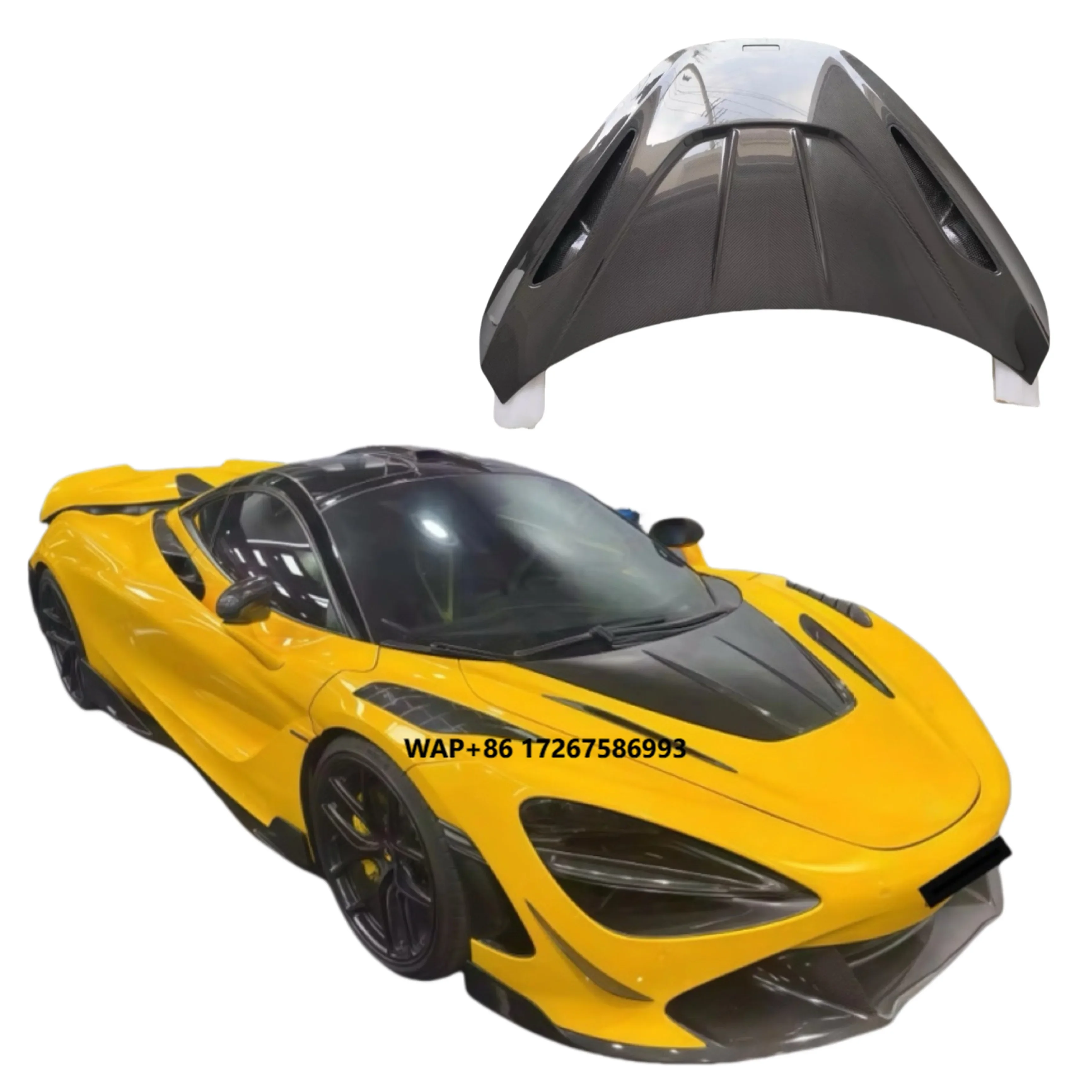 

Карбоновый капот RY Style для McLaren 720S, крышка двигателя