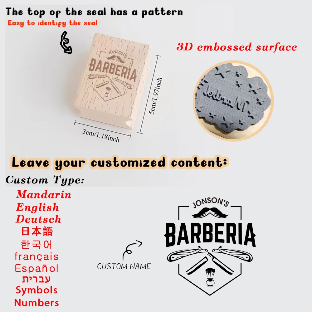 1PC Sello de Madera Personalizado Estilo Antiguo para Oficina, Suministros de Sello con Nombre Personalizado, Identifica Tu Propiedad