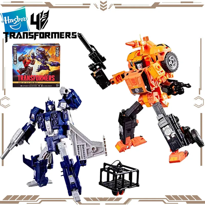 

Hasbro Original Transformers Age of The Primes Autobot Sandstorm Slugslinger Action Figure Toys for Boys Girls Gift Collectible