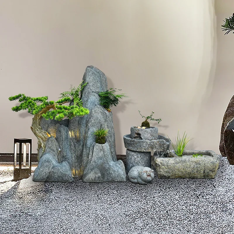 Decorative outdoor simulation flowing water decorative ornaments clubhouse courtyard terrace landscape
