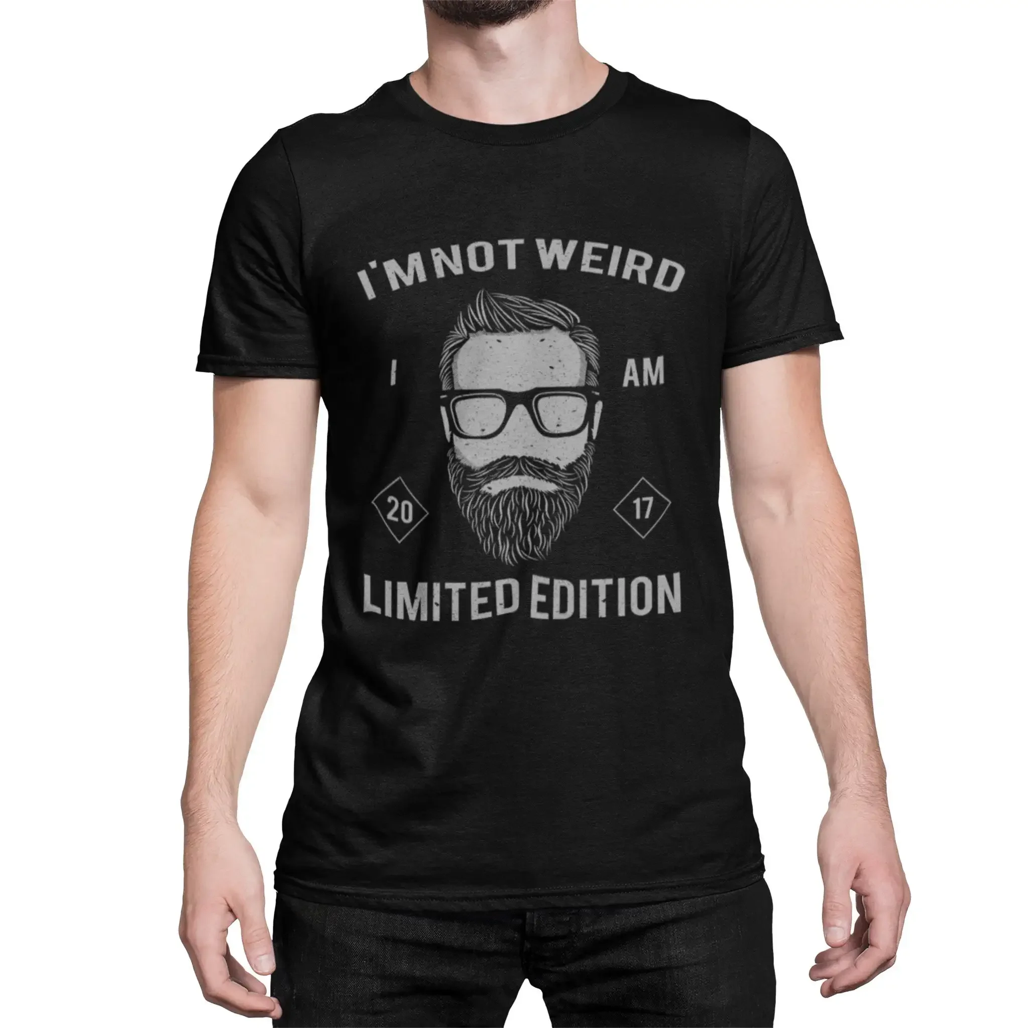 Hipster Barbershop Bart Beard Men s T Shirt Hardcore Skull  Vintage Cotton Regular Fit Black 5XL