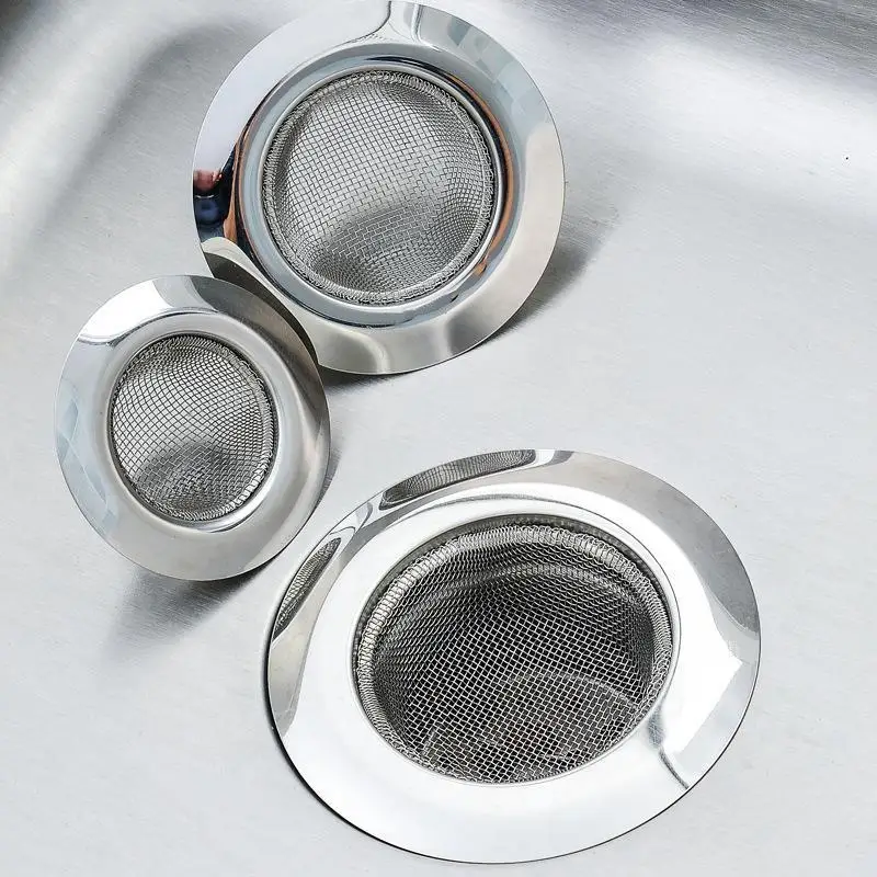 Stainless Steel Sink Drain Strainer Rust Resistant Fine Mesh For Kitchen Bathroom Sinks Catch Food Debris Prevent Blockages
