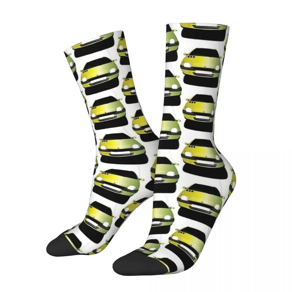 Twingo 1 Yellow Front Socks Autumn Stockings Casual Men's Warm Soft Socks Pattern Outdoor Anti Sweat Socks