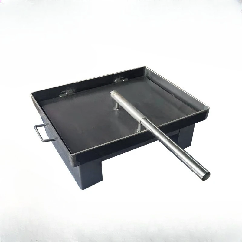 Estufa comercial de placa de hierro, estufa de pato asado rasgado a mano, teppanyaki de pato asado con placa de hierro, estufa de pato asado de puesto