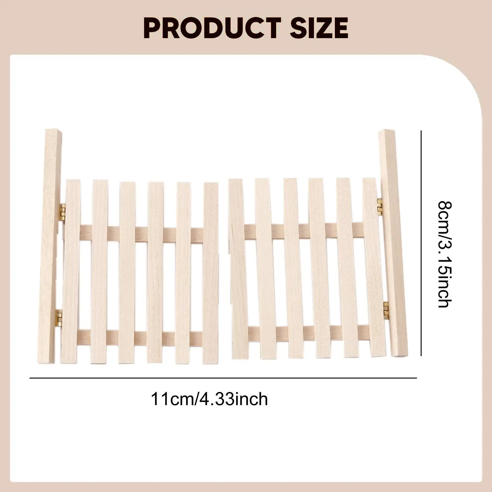 Miniature de portail en bois rustique, ornement, accessoires de décoration pour maison de poupée, modèle de scène de mini-portail, porte de jardin féerique, échelle 1/12