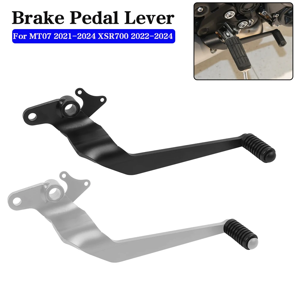 Für YAMAHA MT-07 MT 07 MT07 2021-2024 Fuß Bremspedal Hebel Motorrad Zubehör Hinten Fußrasten XSR700 XSR700 2022-2024