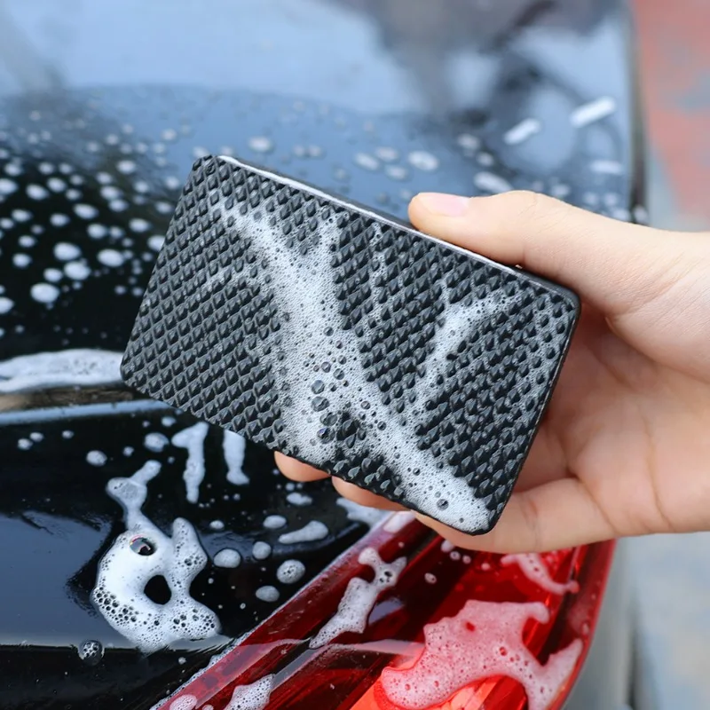 Car Wash Magic Clay Bar Pad Black Magic Clay Sponge Wipe Waxing Polishing Sponge Block Car Glass Cleaning Stain Removal Tool