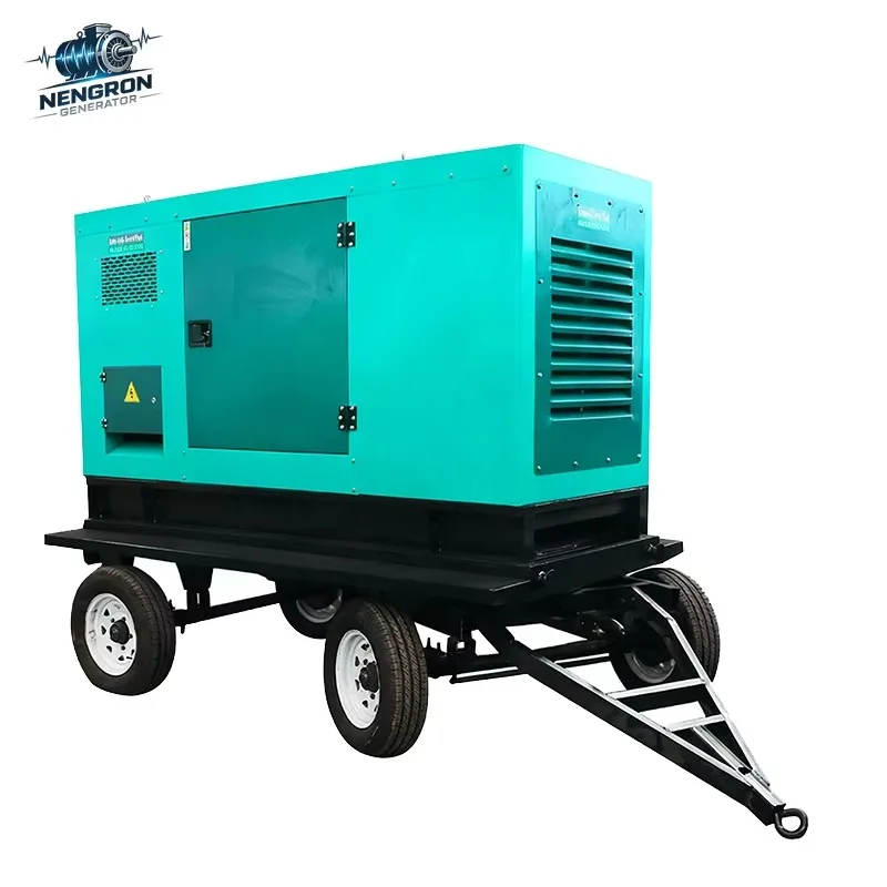 Customized Silent 20KW 25KW Portable Diesel Generator Set, 20KVA 25KVA Generator Set, 50 Hz Frequency.