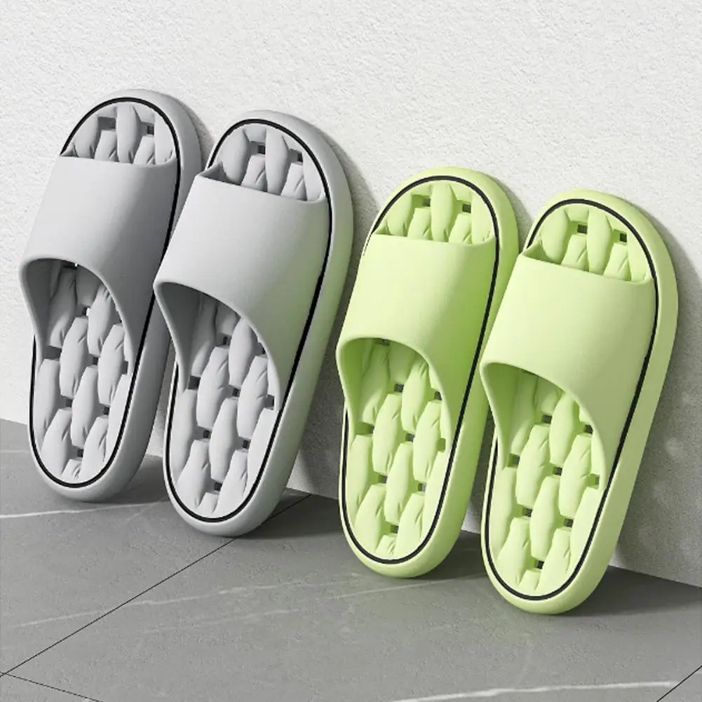 Eva House Slippers Leaking Non Slip Quick-Drying Bathroom Shower Slipper Light Weight Waterleaky Beach Swimming Slides