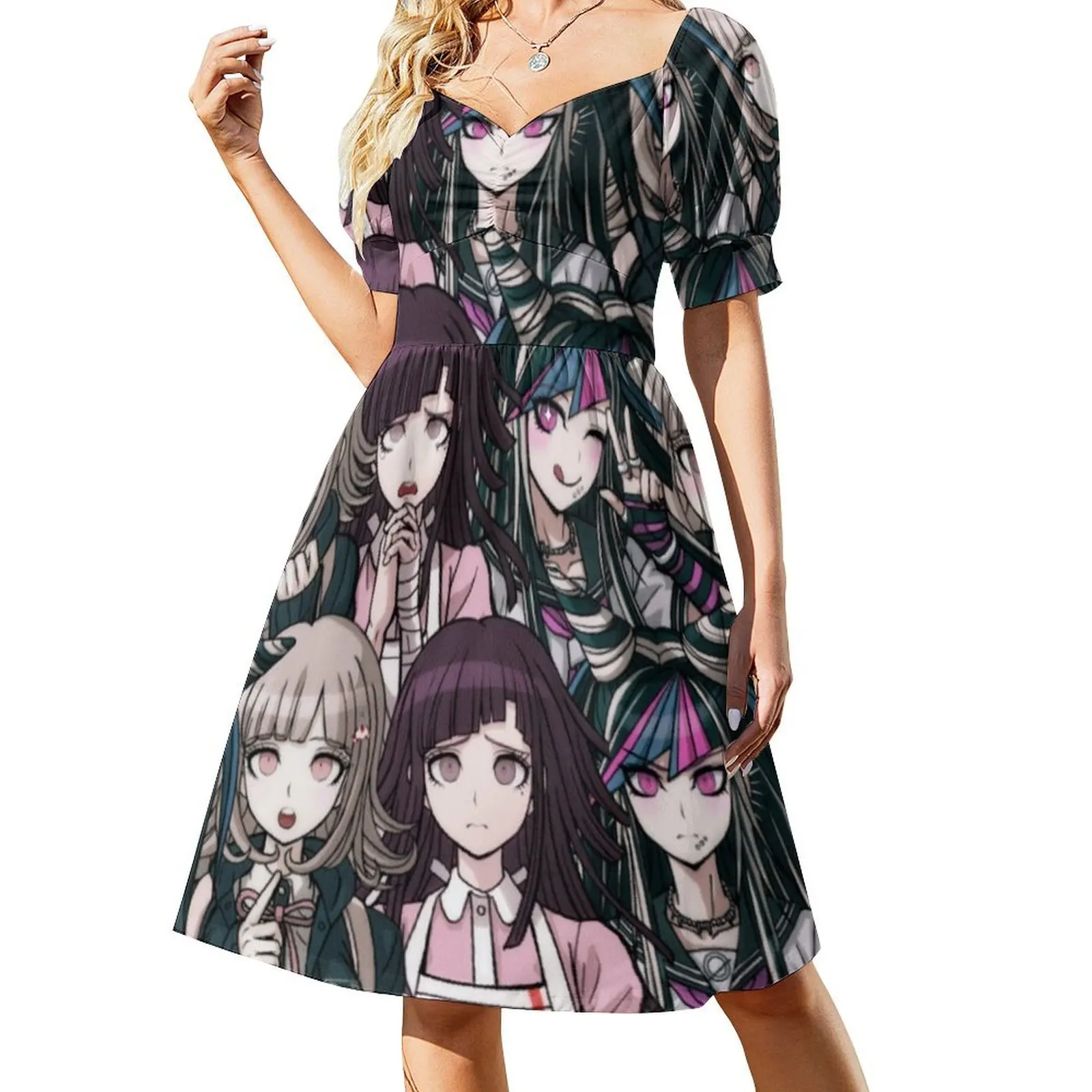 

Mikan Tsumiki/Ibuki Mioda/Chiaki Nanami Short-Sleeved Dress cute dress Dress for pregnant women evening women Beachwear