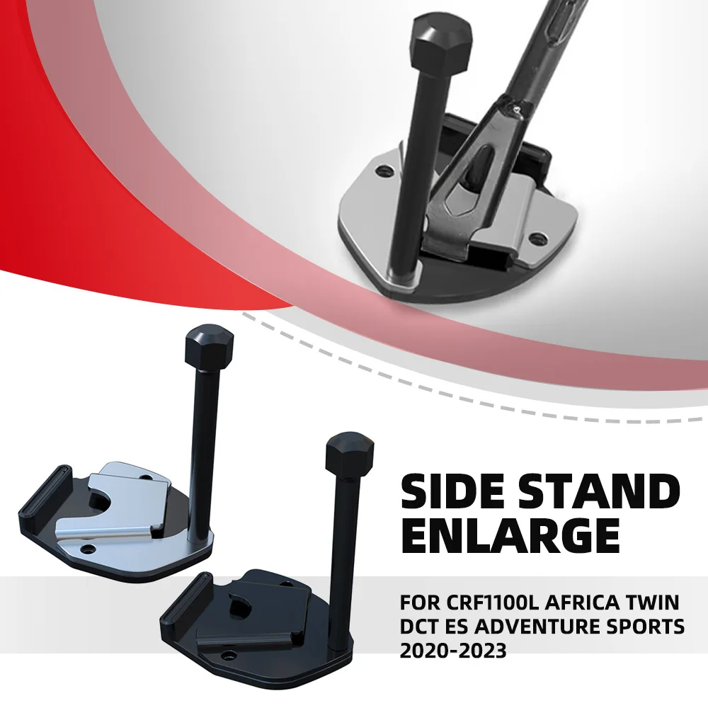 

For Honda CRF1100L Africa Twin DCT ES Adventure Sports 2020 2021-2023 Motorcycle Kickstand Side Stand Enlarger Pad Accessories