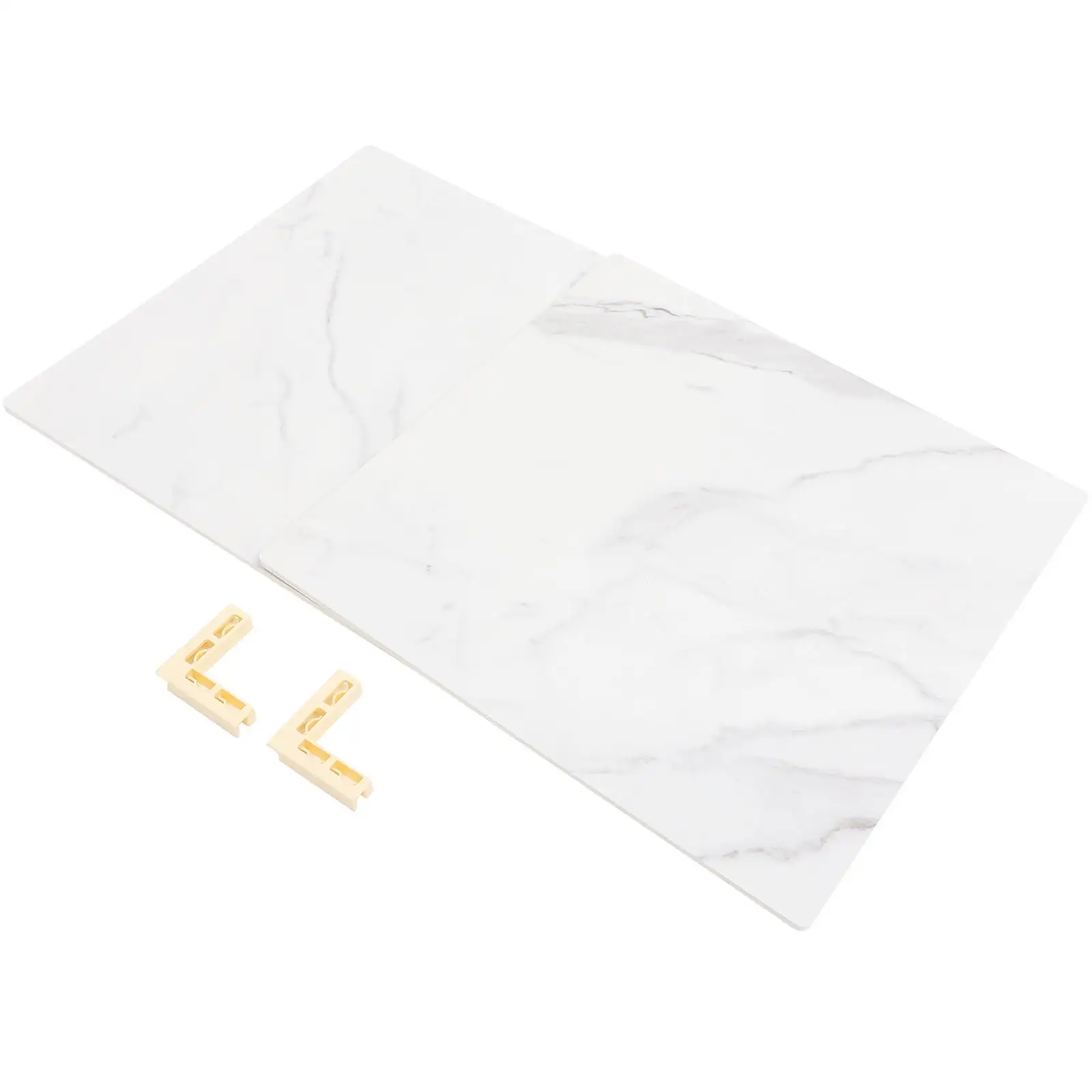 

2Pcs 40x40cm PVC Marble Pattern Photo Background Board for Food Jewelry Cosmetics Photography Props Backdrop