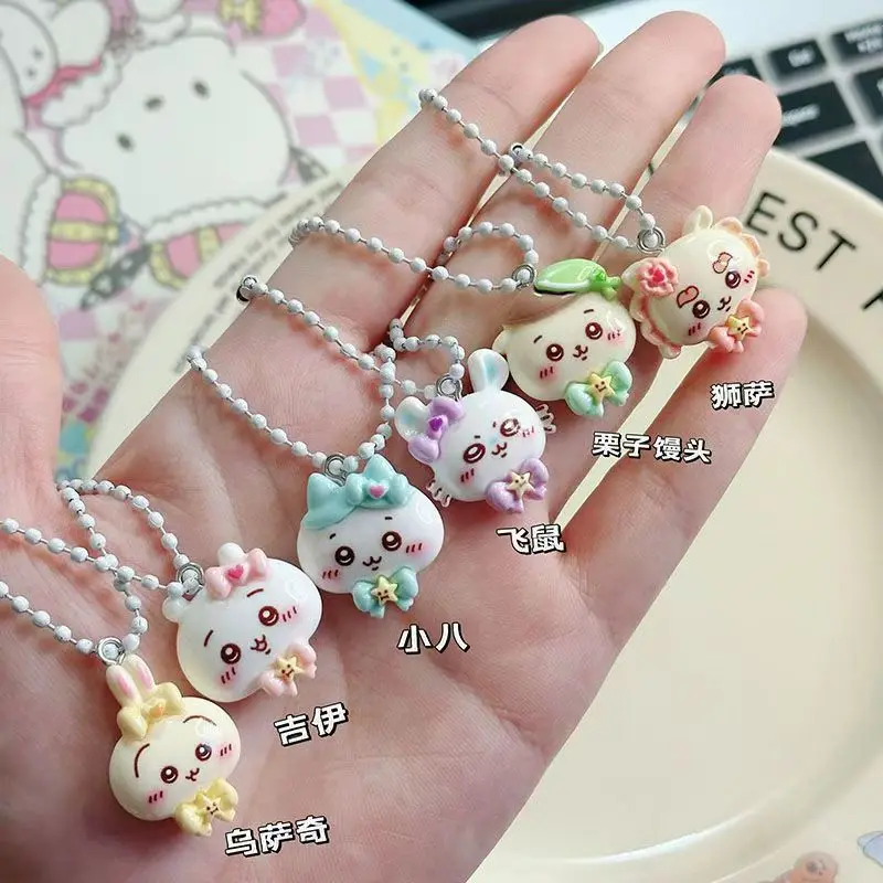 Cute Chiikawa Resin Figure Keychian Hachiware Usagi Bag Pendant Kawaii Accessories Jewelry Decor Bracelet Phone Decor For Girl