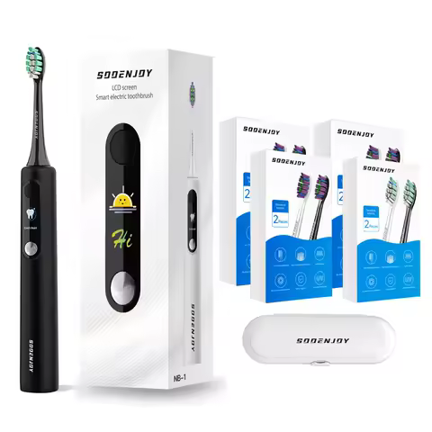 SOOENJOY NB-1 Sonic Electric Toothbrush Smart LCD Screen Ultrasonic Tooth Brush DIY Mode Cleaner Adult Automatic IPX7 Waterproof