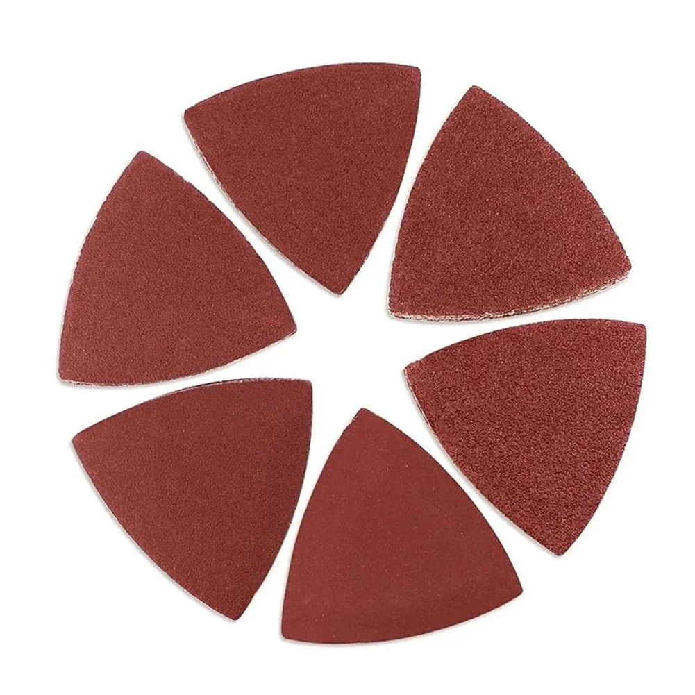 30pcs Triangle Sandpaper Sanding Disc Oscillating Multi Tool Sand Paper Sanding Pad Triangular 320 400 Grit 80