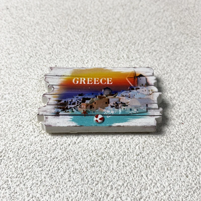 Greece tourist souvenirs Home Decor Items Collection Arts and Crafts Gifts Santorini, Aegean 3D Magnetic fridge magnets