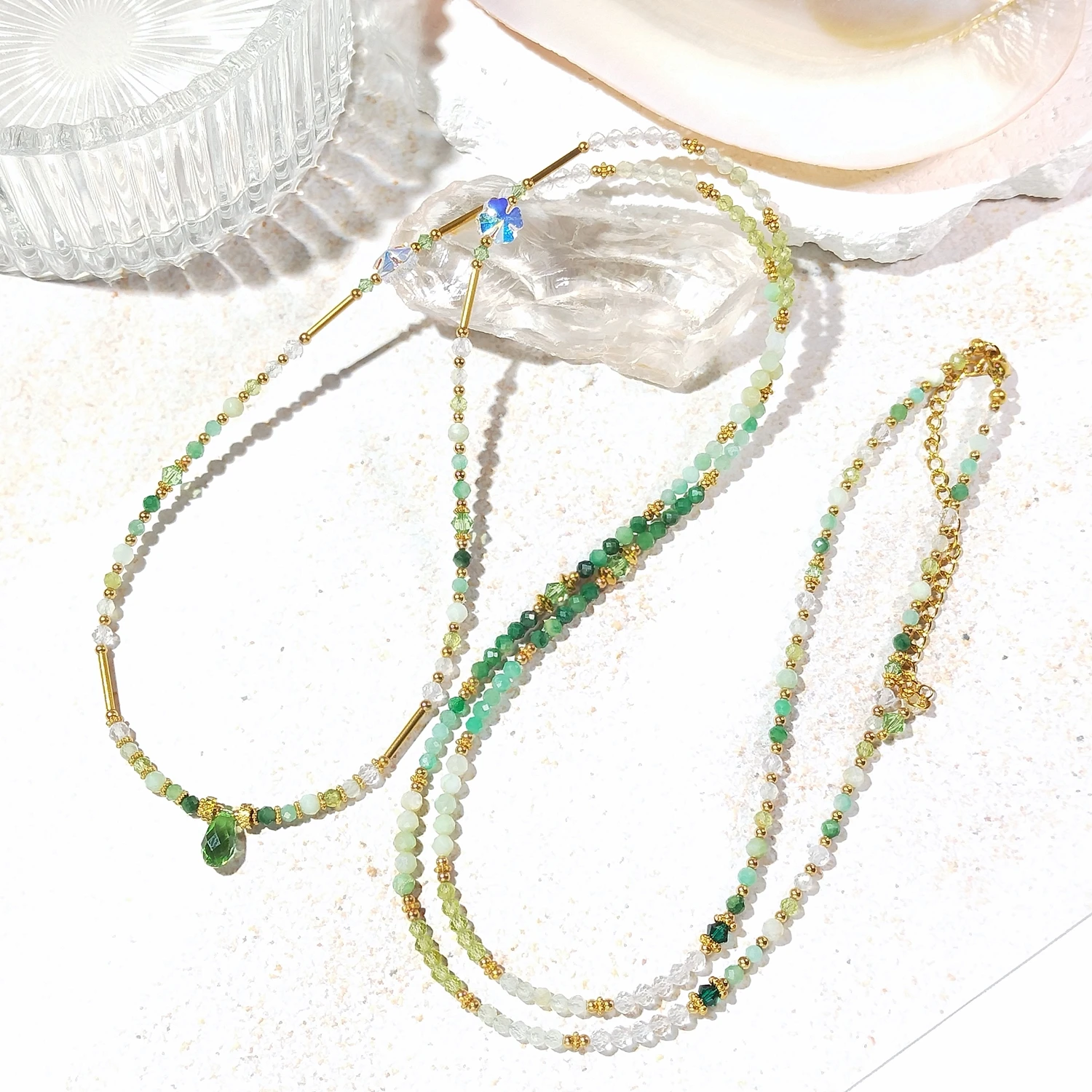 lii-ji-melange-pierre-verte-quartz-clair-3-4mm-acier-inoxydable-plaque-or-chaine-de-taille-104-9-cm-pierre-naturelle-long-collier-bijoux