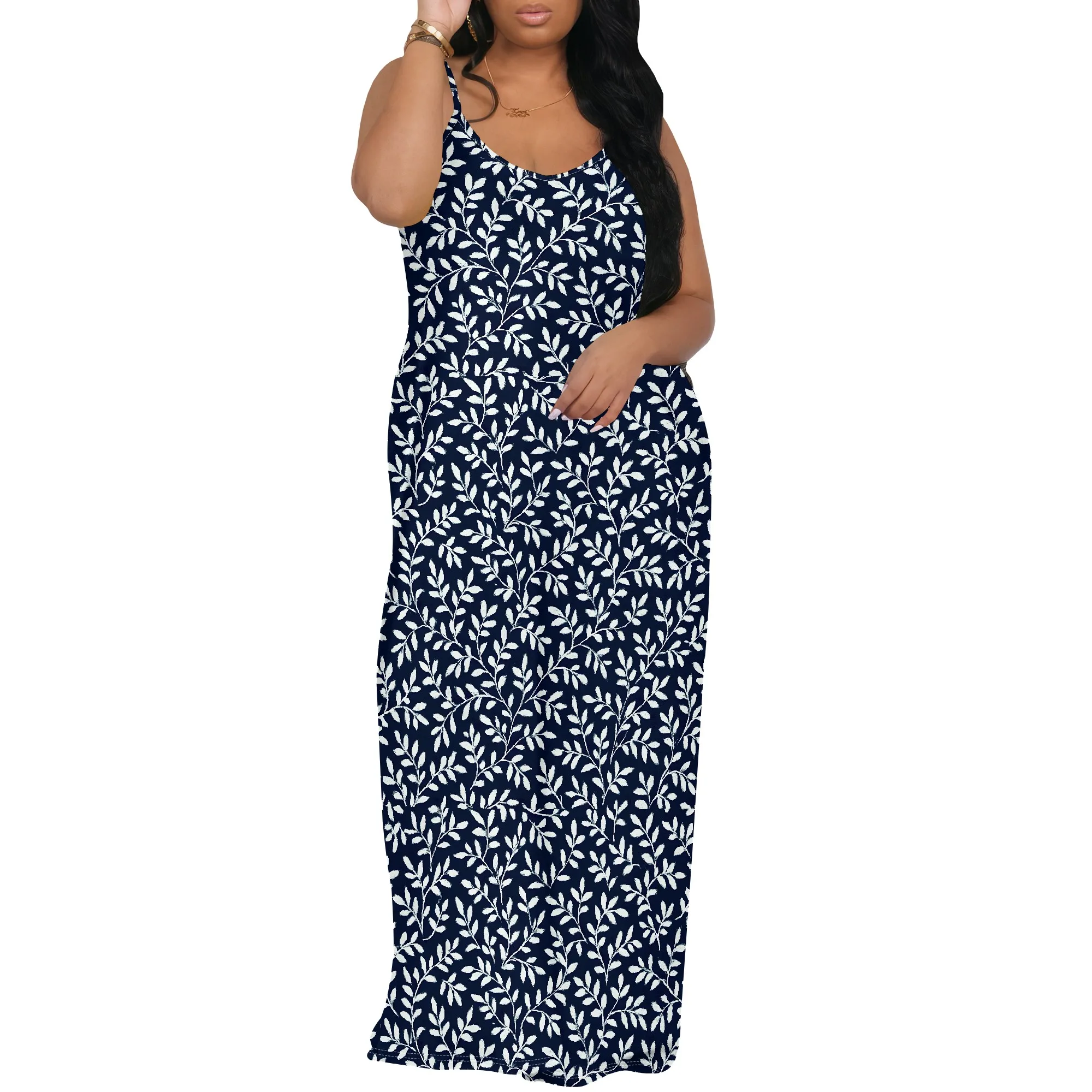 ผู้หญิงลําลองหลวม Sundress Maxi Long Beach เสื้อชุดท่องเที่ยววันหยุด 2025 ฤดูร้อนชุด